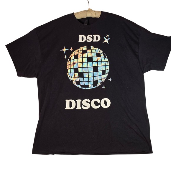 Gildan Other - Gildan DSD Disco Ball Holographic Graphic T-Shirt Mens XL Black Short Sleeve